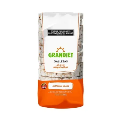 GALLETA DE ARROZ INTEGRAL CON SAL 100G · GRANDIET — Brota Almacén Natural Pergamino