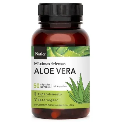 ALOE X 50 CAPS · NATIER — Brota Almacén Natural Pergamino