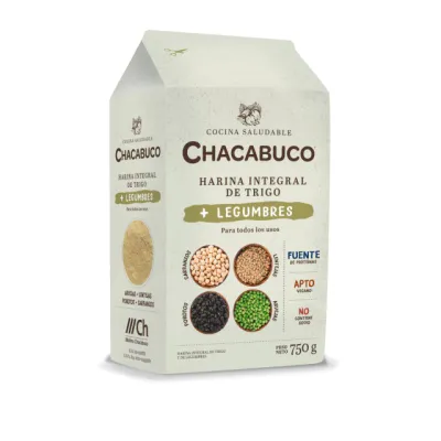 HARINA INTEGRAL + LEGUMBRES X 750G · CHACABUCO — Brota Almacén Natural Pergamino