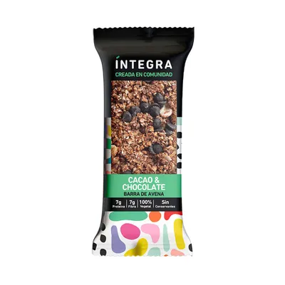 BARRA AVENA CACAO Y CHOCO · INTEGRA — Brota Almacén Natural Pergamino