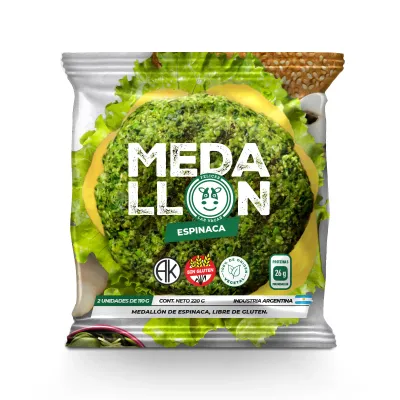 MEDALLÓN ESPINACA SIN TACC · FELICES LAS VACAS — Brota Almacén Natural Pergamino