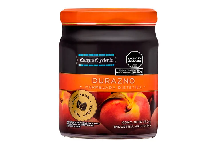 MERMELADA STEVIA DURAZNO 280G · CUARTO CRECIENTE — Brota Almacén Natural Pergamino