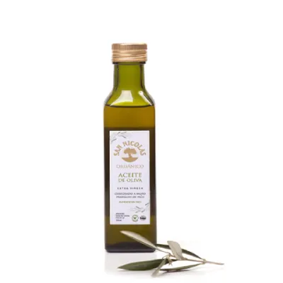 ACEITE OLIVA ORGÁNICO 250ML · SAN NICOLAS — Brota Almacén Natural Pergamino
