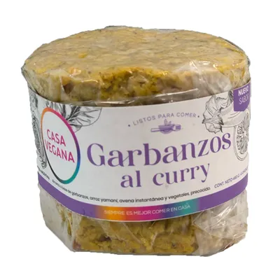MEDALLONES DE GARBANZOS AL CURRY · CASA VEGANA — Brota Almacén Natural Pergamino