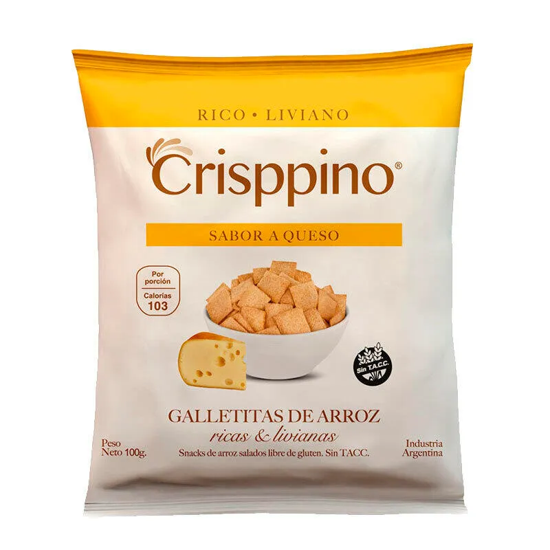 CRISPPINO QUESO X100G · CRISPPINO — Brota Almacén Natural Pergamino