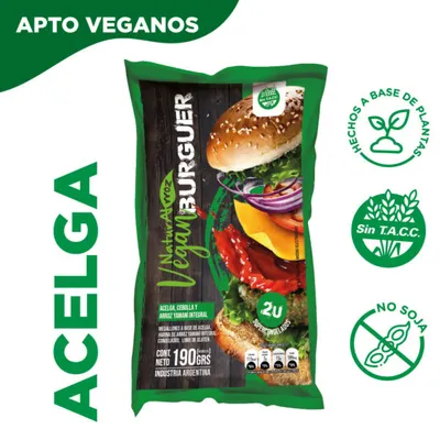 VEGAN BURGUER DE ACELGA Y ARROZ · NATURALRROZ — Brota Almacén Natural Pergamino