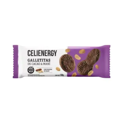 GALLETITAS CACAO Y MANI X 130G · CELIENERGY — Brota Almacén Natural Pergamino