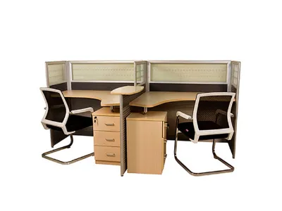 China Work Station-2 Seater-1 Side