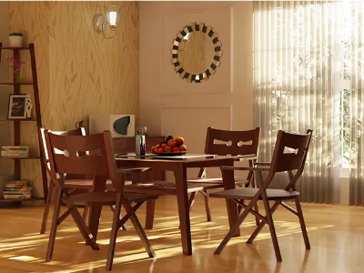 Amazon Dining Table-4 Seater(With Chair)