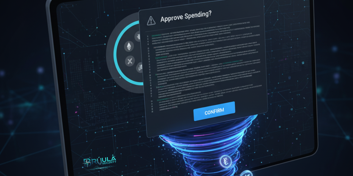 Esquema de ciberseguridad y wallet drainer