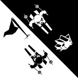 Black & white ski challenge
