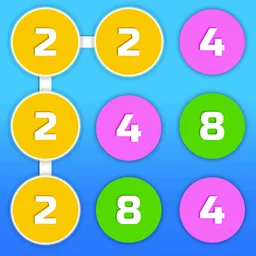 2-4-8 : link identical numbers