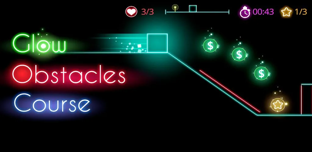 Glow obstacle course