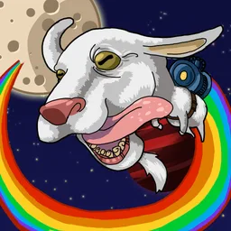Goat to the moon