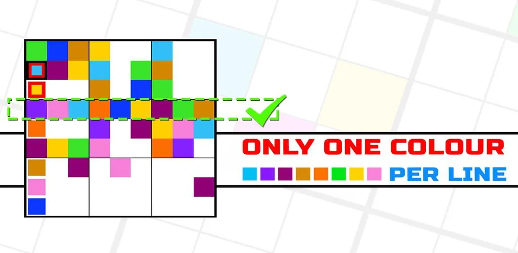 Only 1 color per line