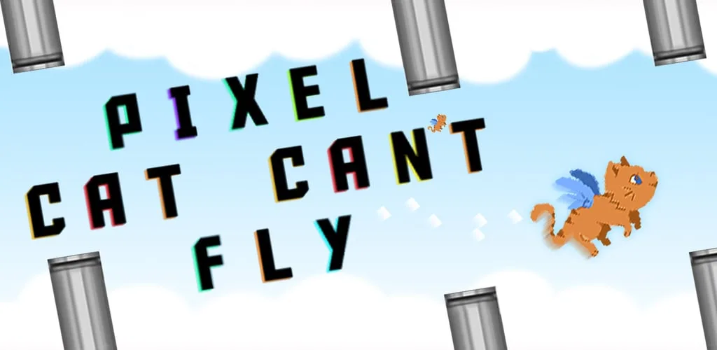 Pixel Cat Can't Fly