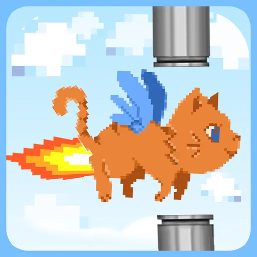 Pixel Cat Can't Fly