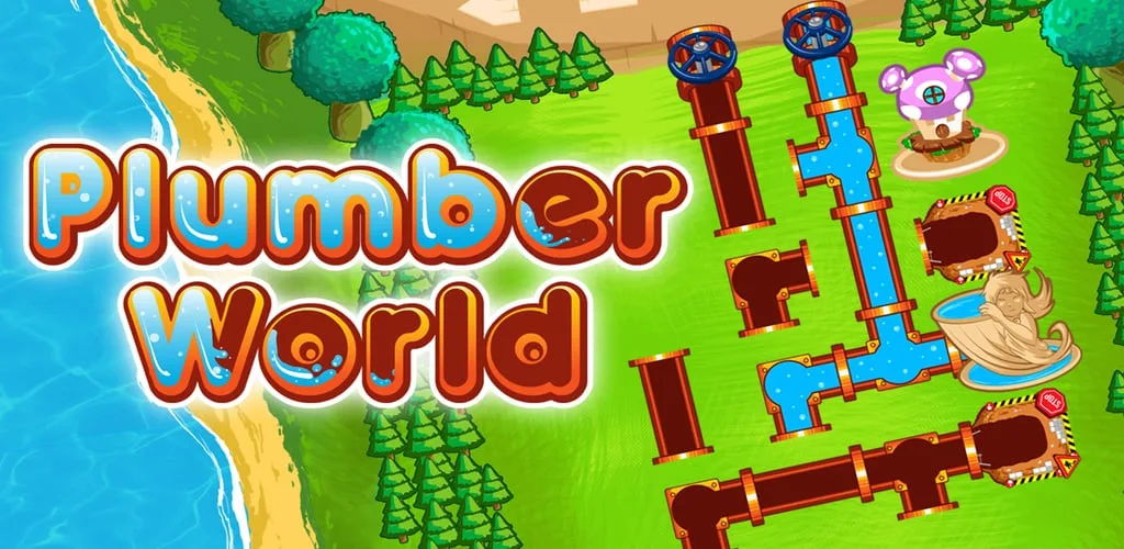 Plumber World : connect pipes