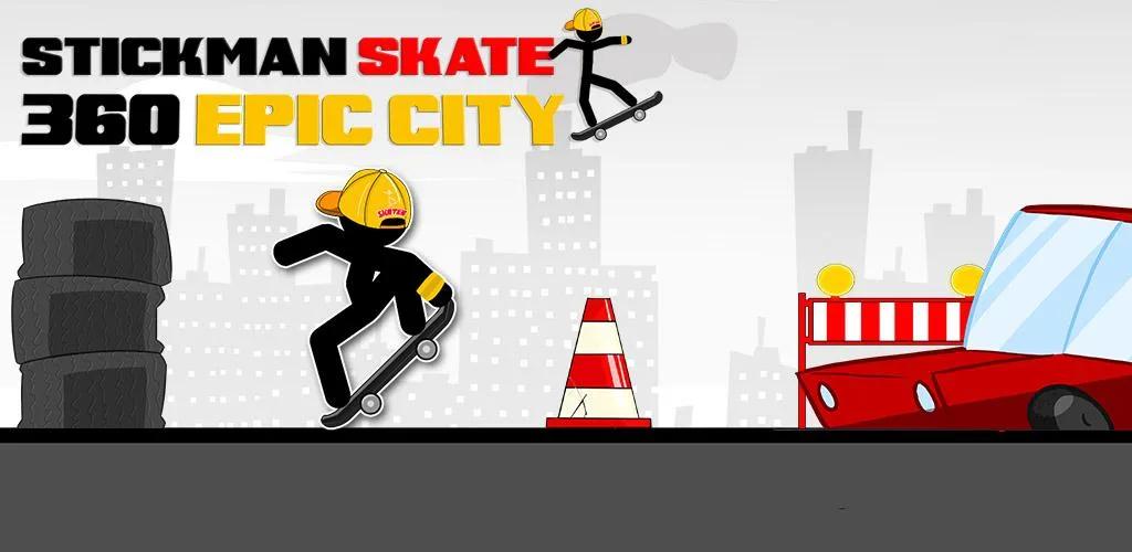 Stickman Skate : 360 Epic City