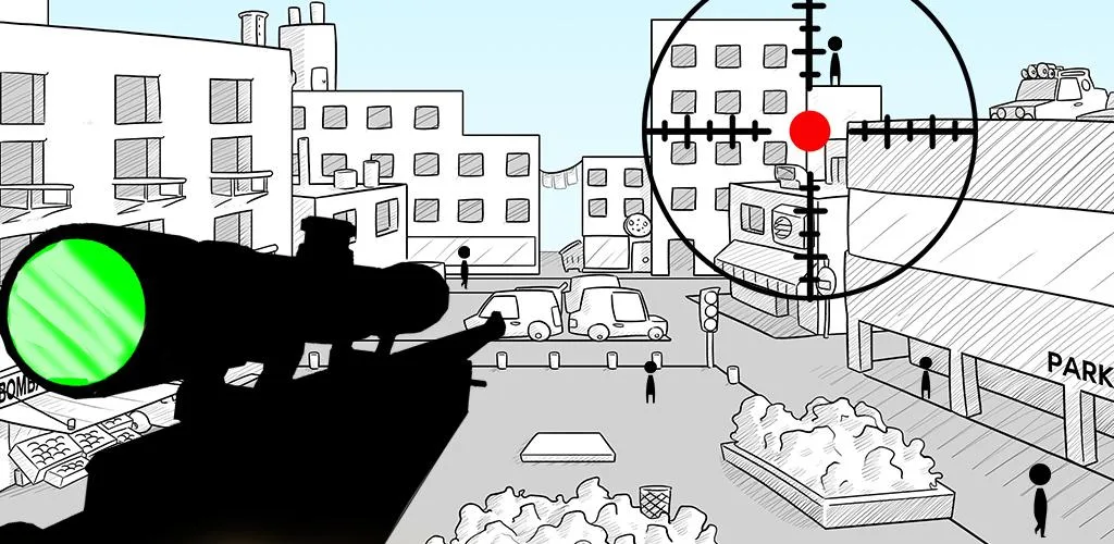 Stickman sniper : Tap to kill