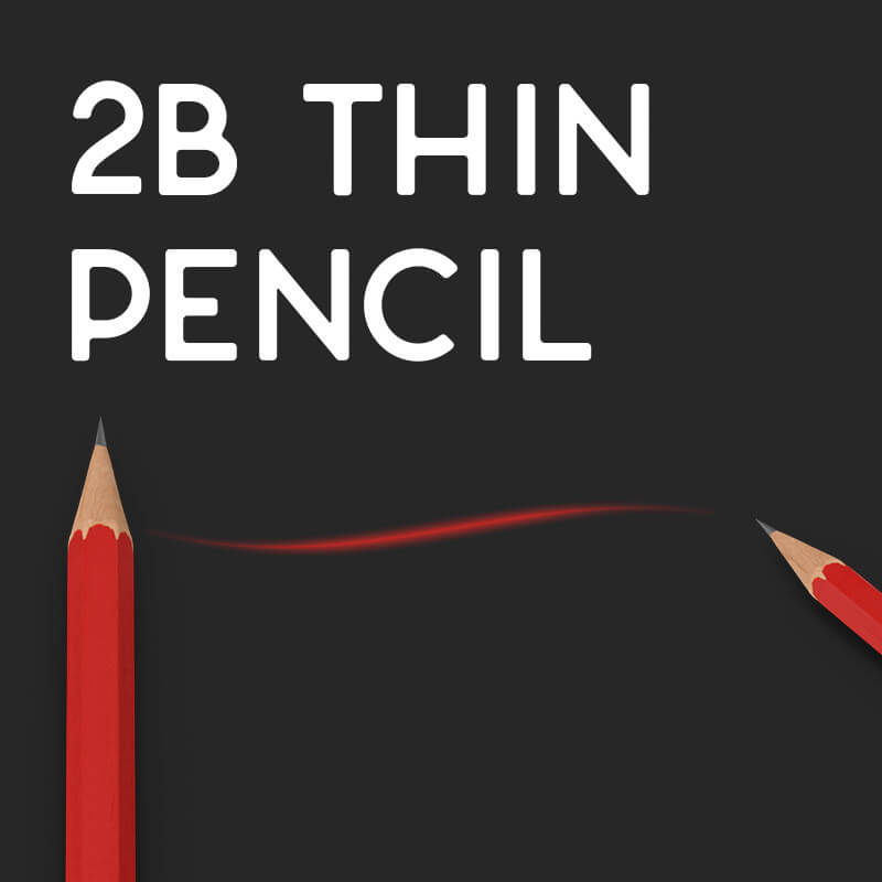 2B Pencil Thin Soft