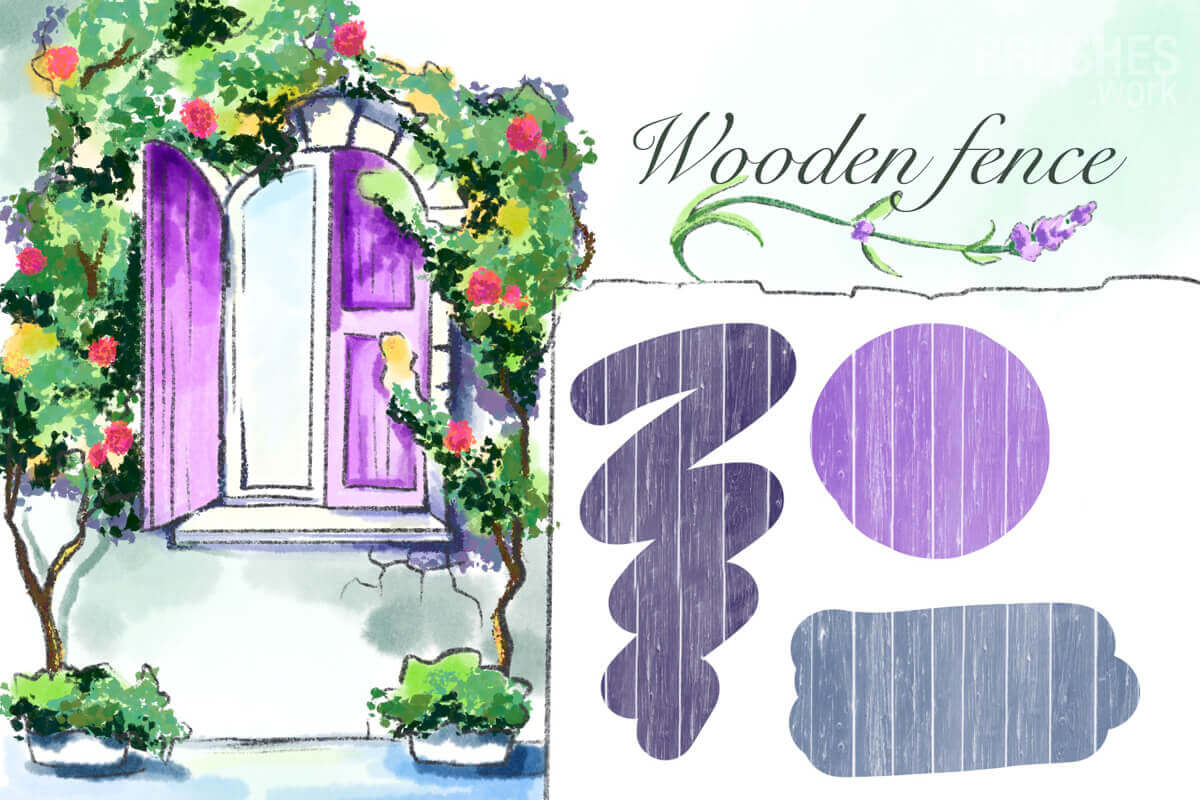 Wooden Fence preview 3