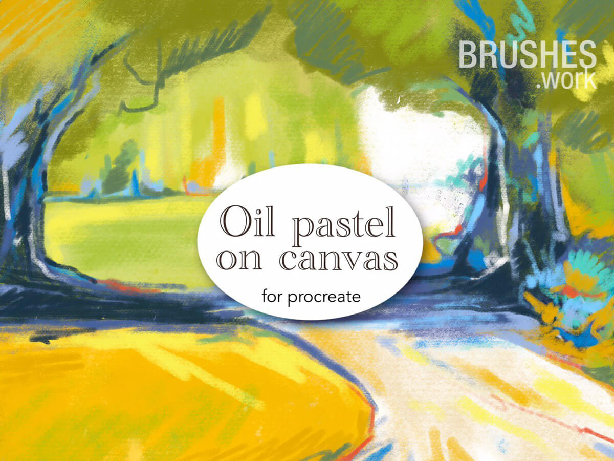 19Oil Pastel On Canvas preview 3