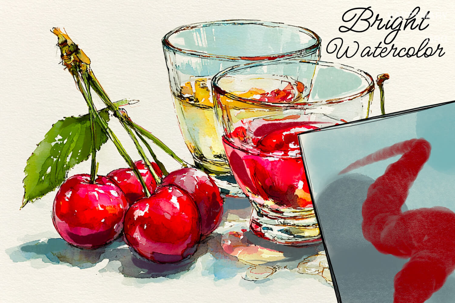 Bright Watercolor preview 2