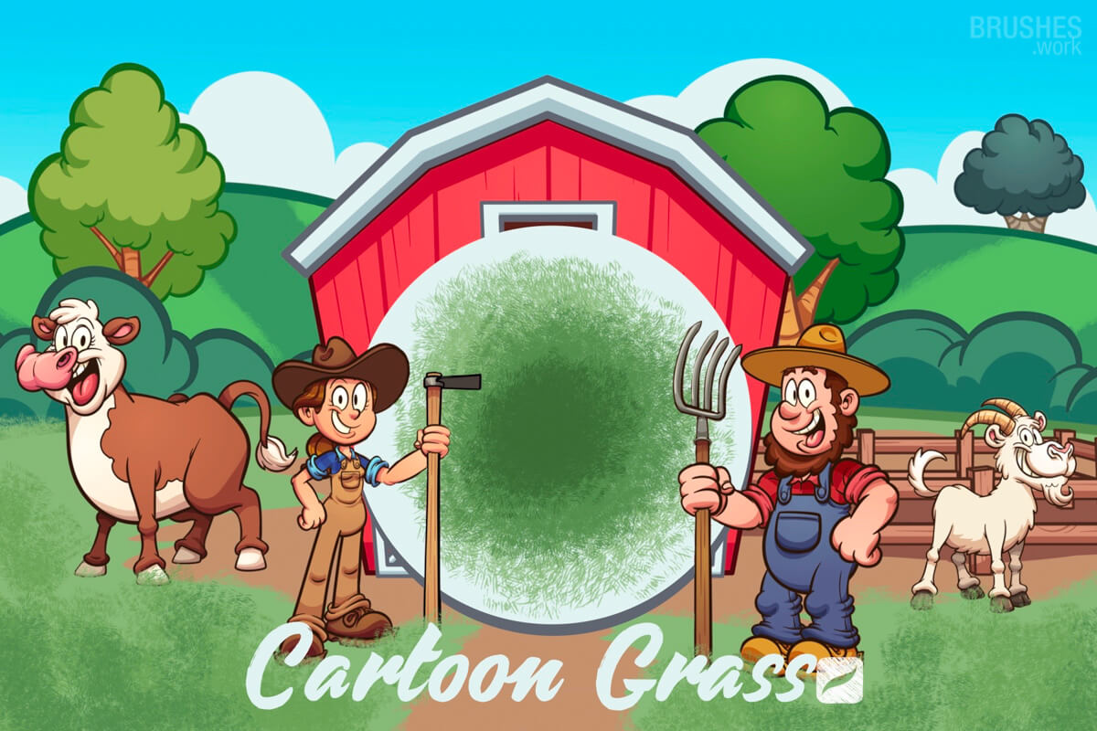 Cartoon Grass preview 2