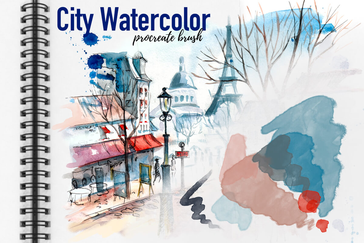 City Watercolor preview 2