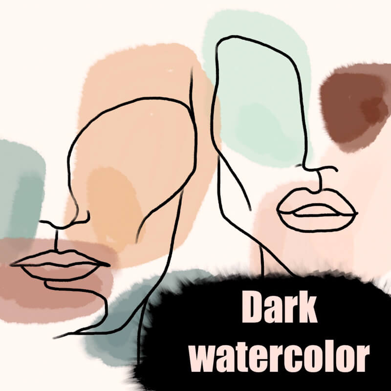 Dark Watercolor