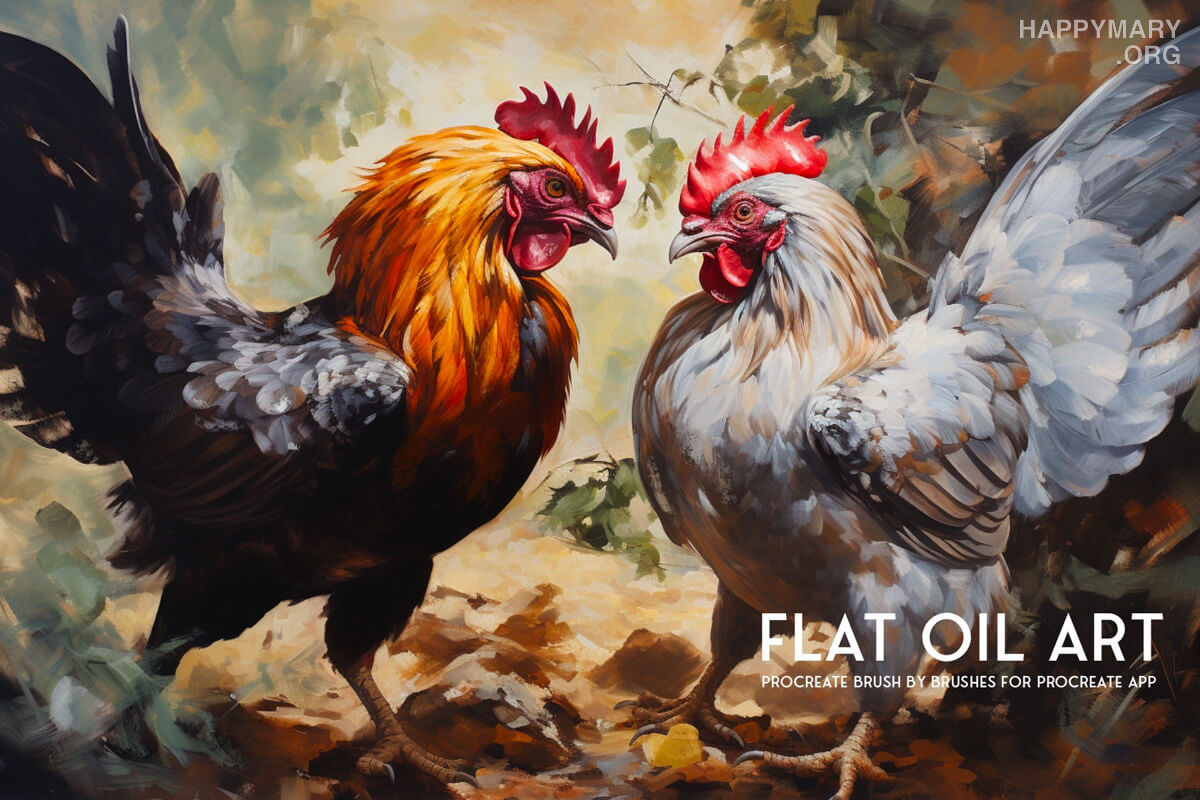 Flat Oil Art