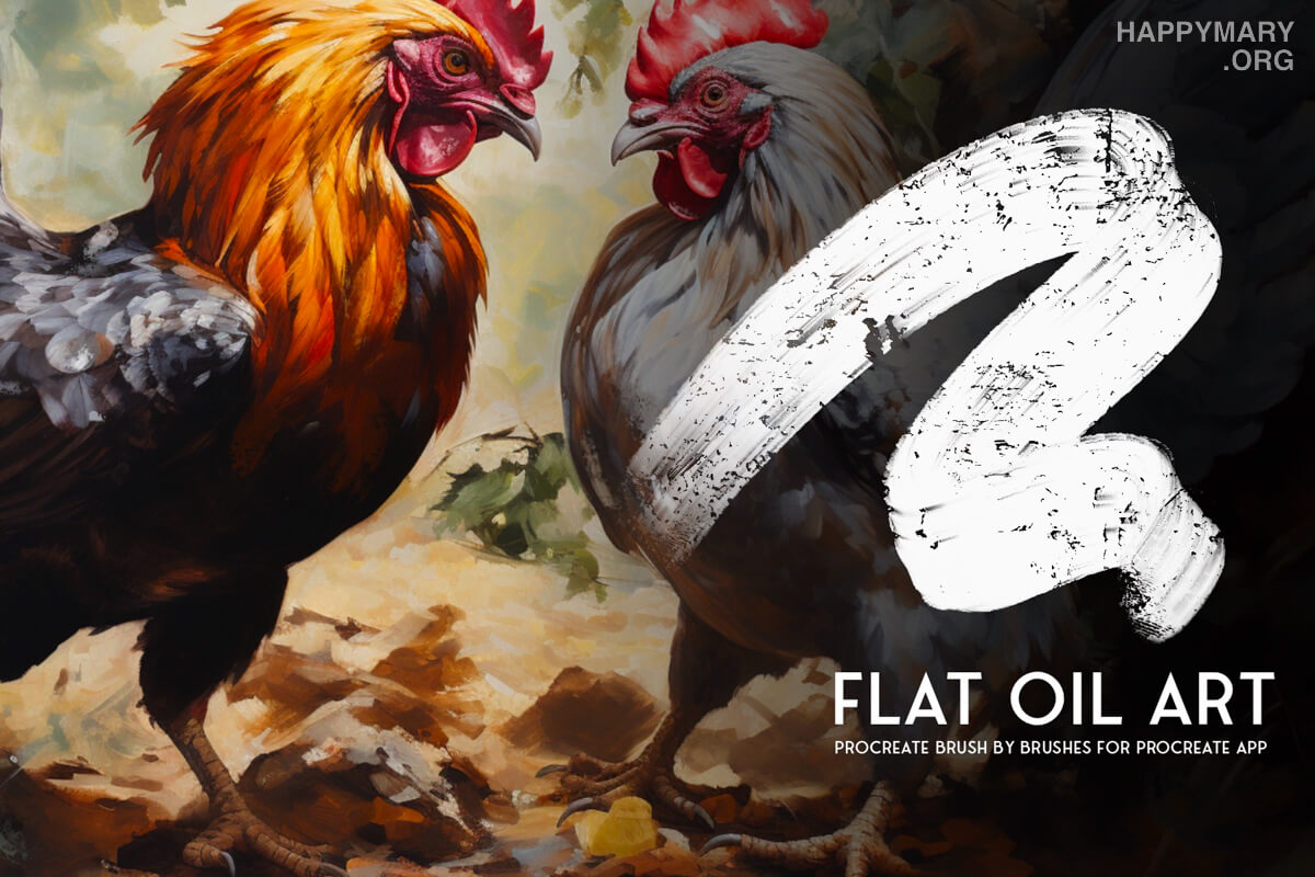 Flat Oil Art preview 2
