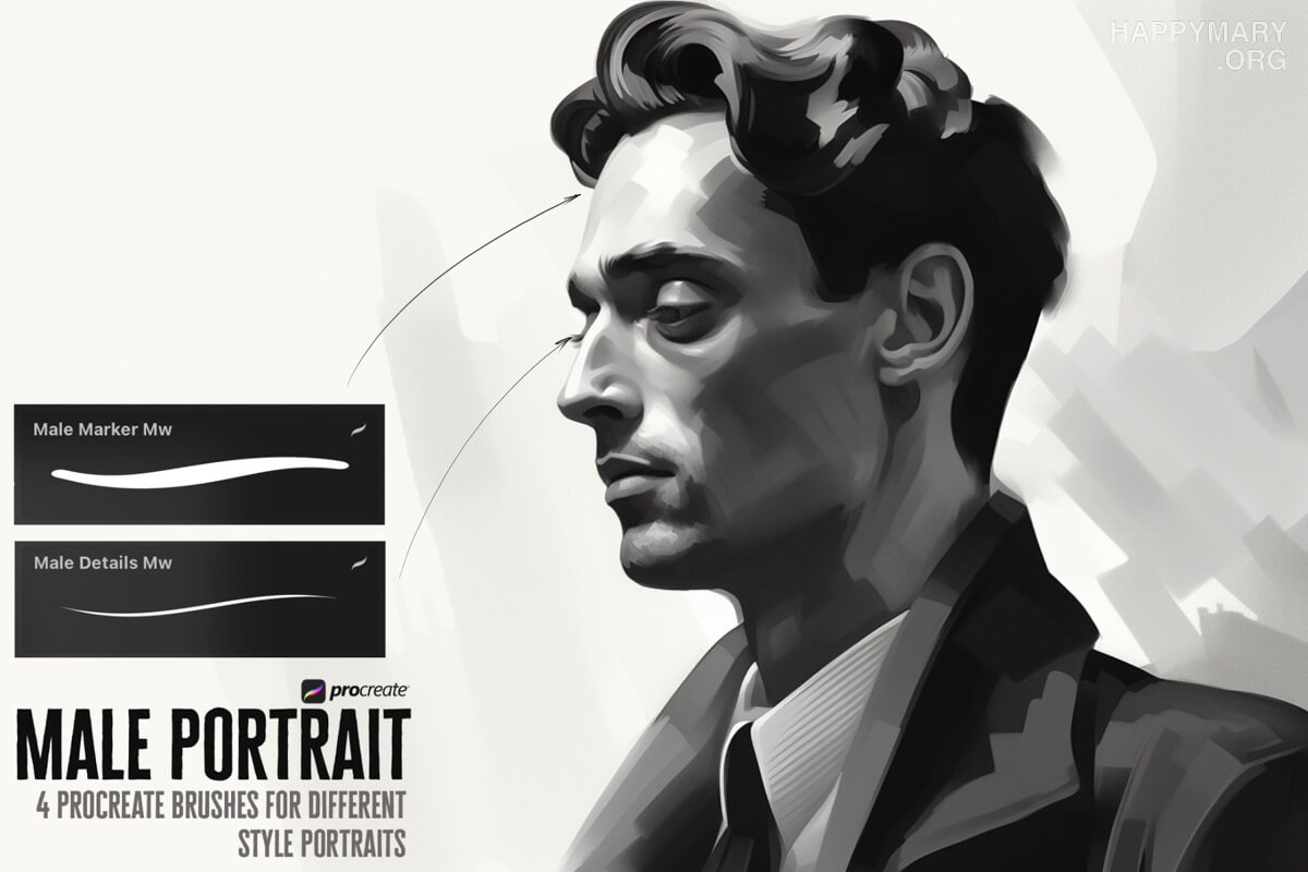 Male Portrait Set preview 3