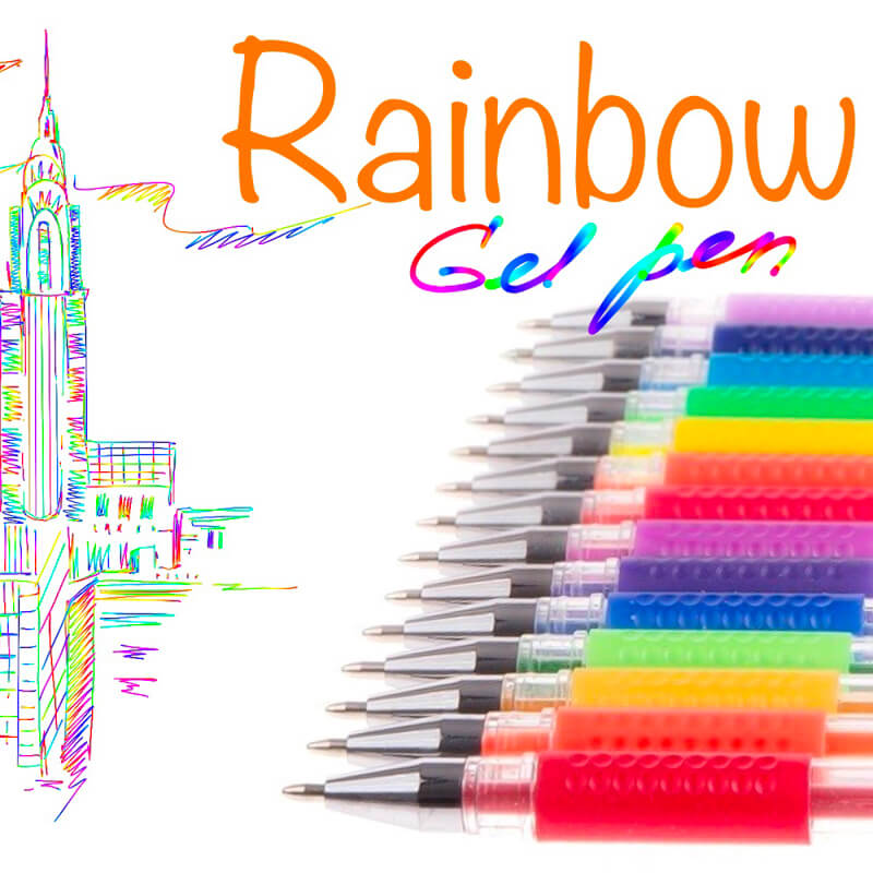 Rainbow Gel Pen