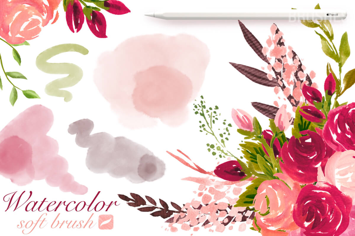 Watercolor Soft Brush preview 2