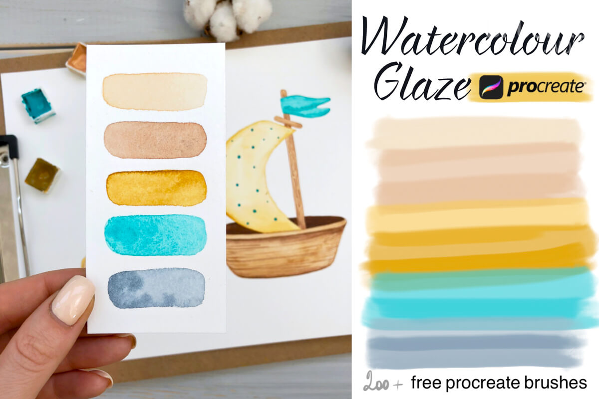 Watercolour Glaze preview 3
