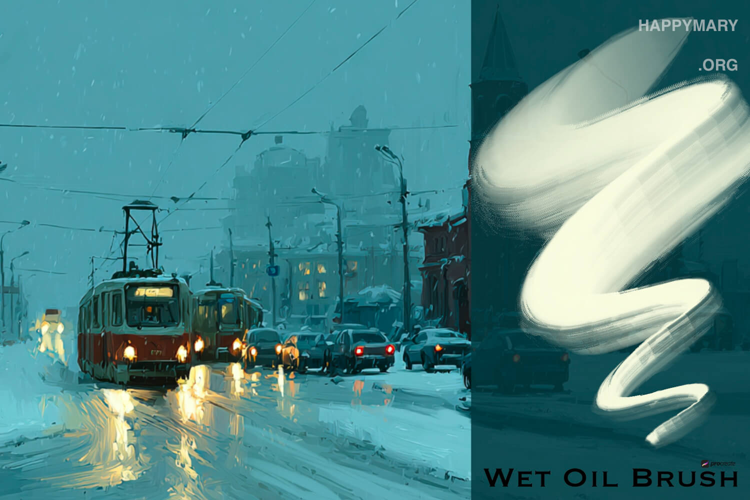 Wet Oil Brush