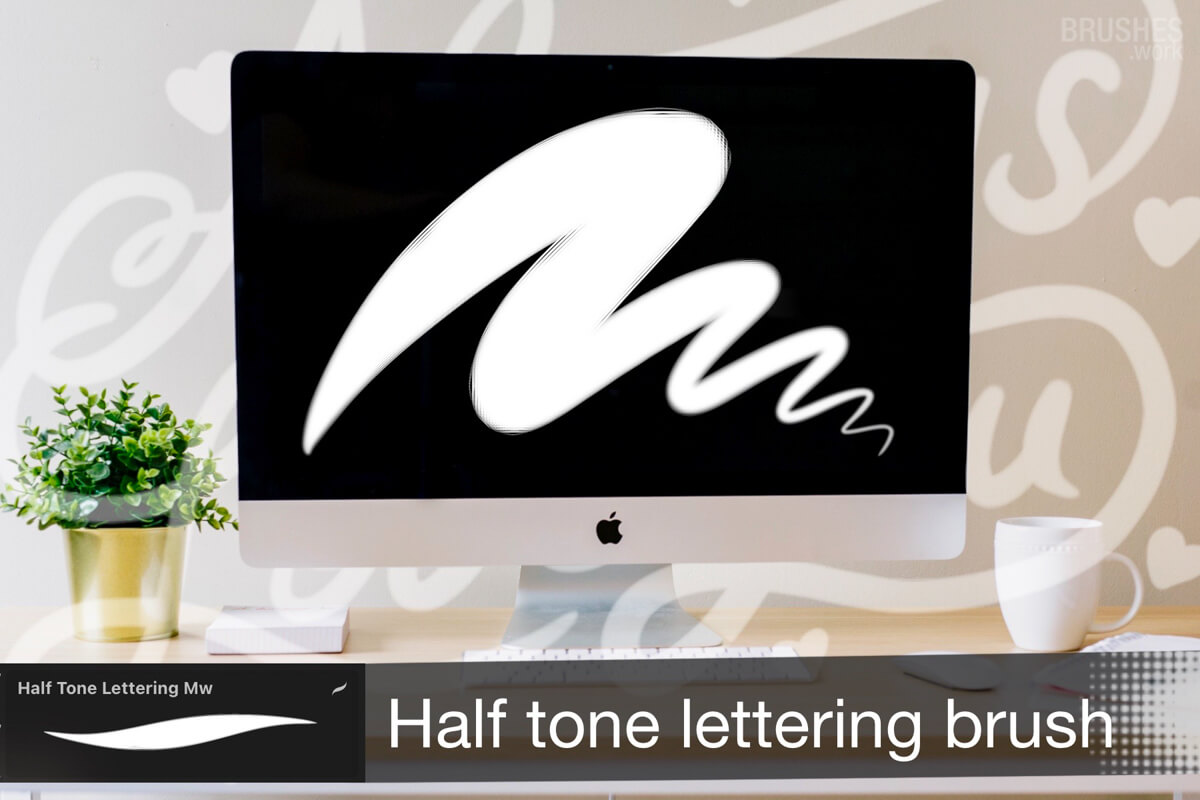 Half Tone Lettering