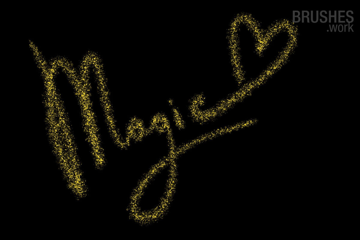 Glitter Lettering preview 2
