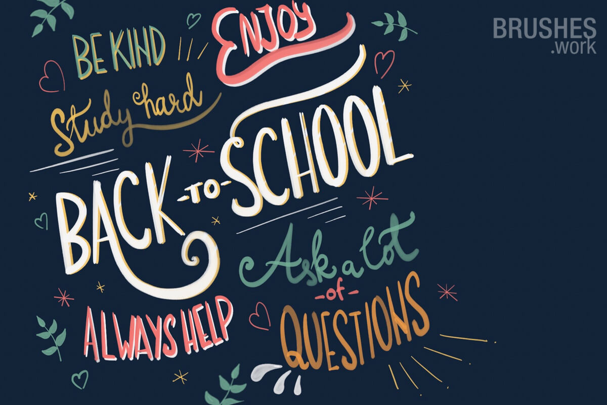 Gouache Lettering preview 2
