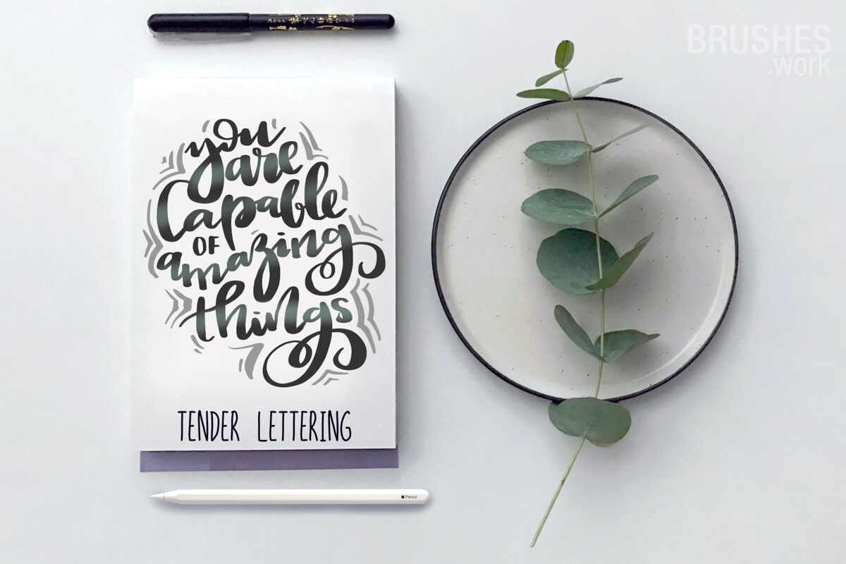 Tender Lettering preview 2