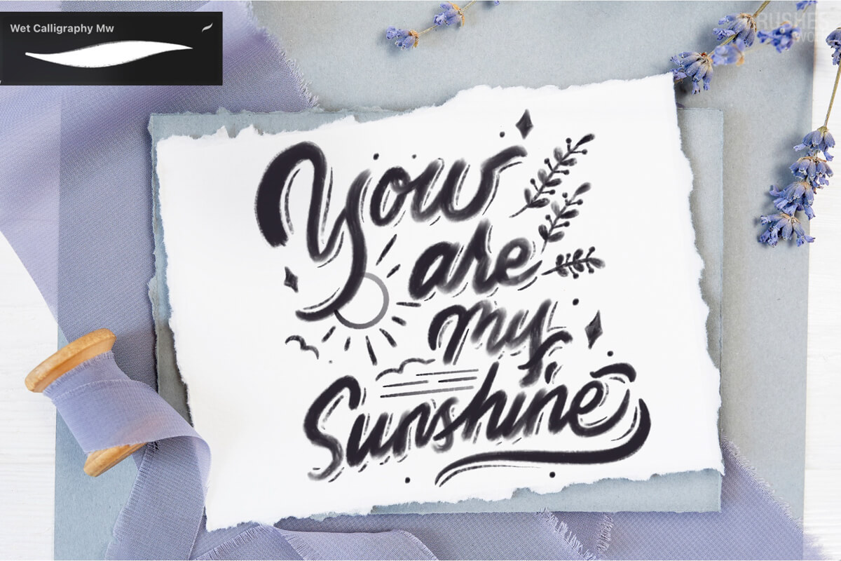 Wet Calligraphy preview 2
