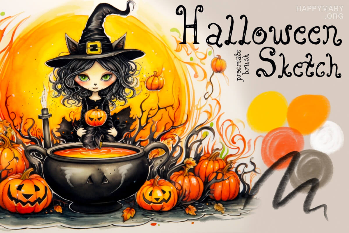 Halloween Sketch preview 2