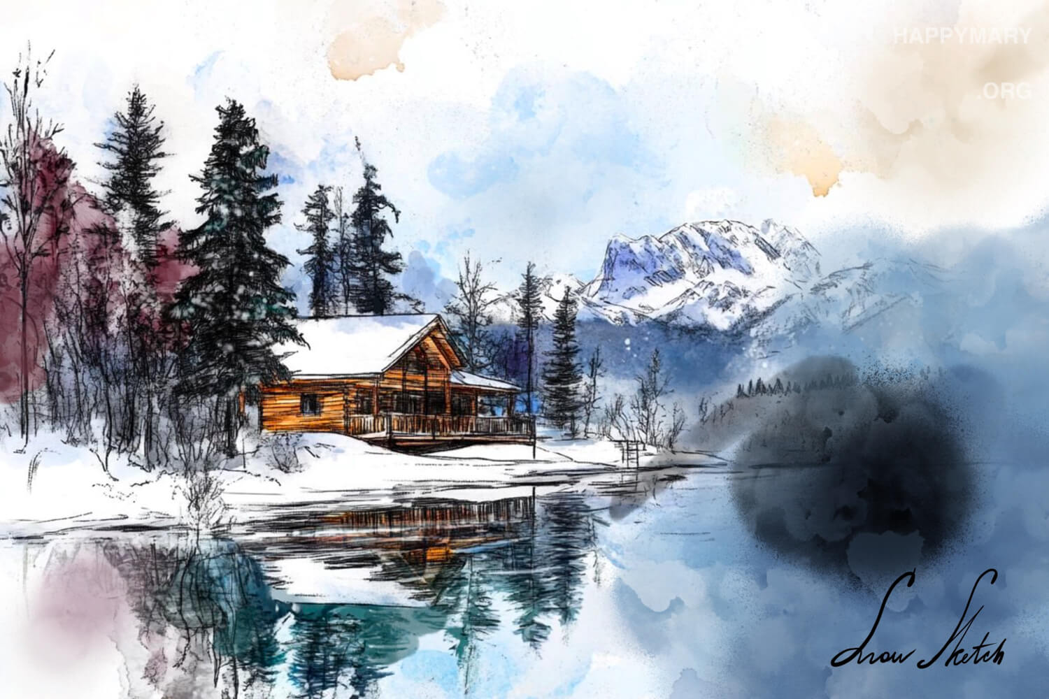 Snow Sketch preview 2
