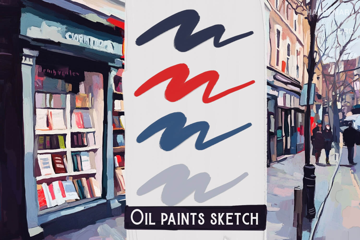 Oil Paints Sketch preview 2