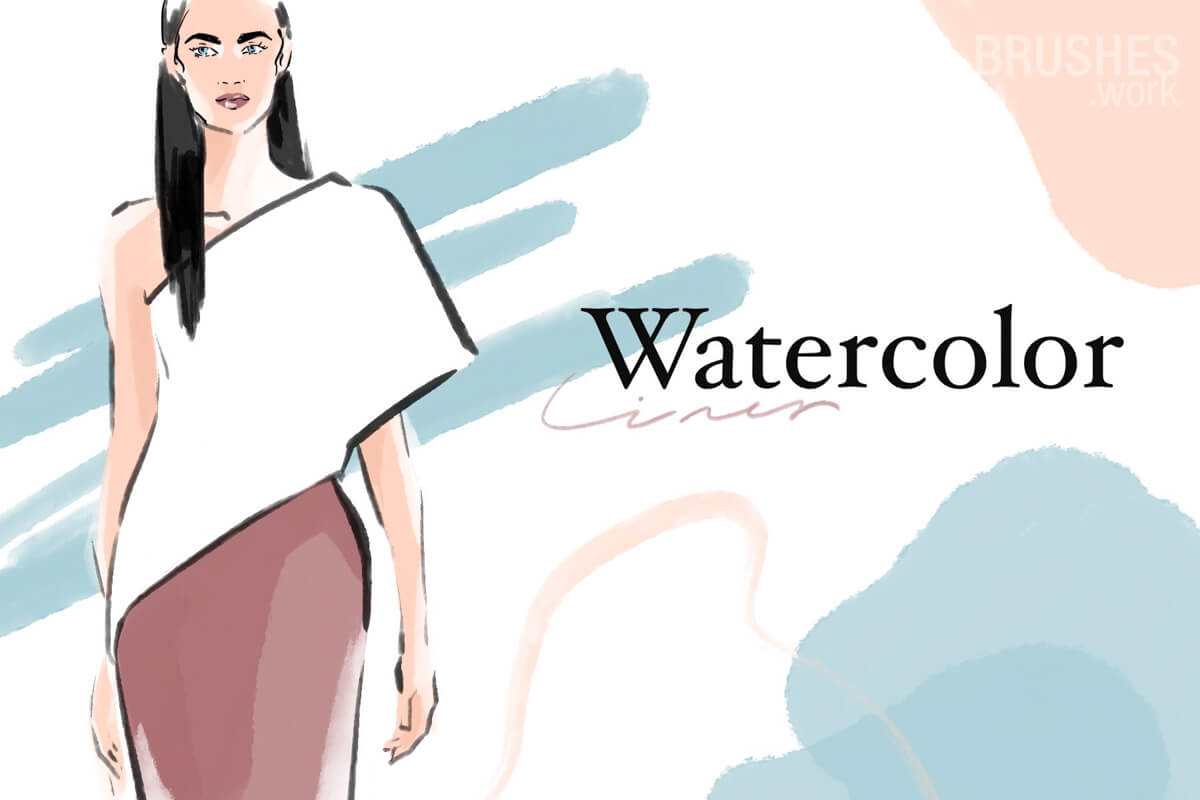 Watercolor Liner preview 2