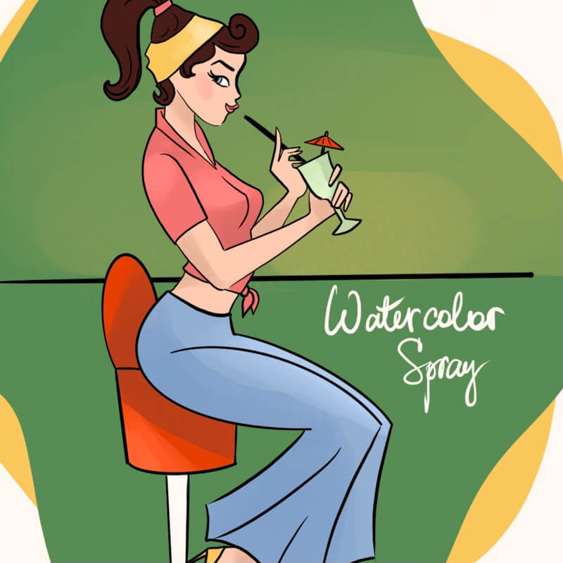 Watercolor Spray