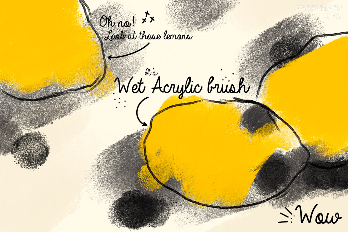 Wet Acrylic Brush