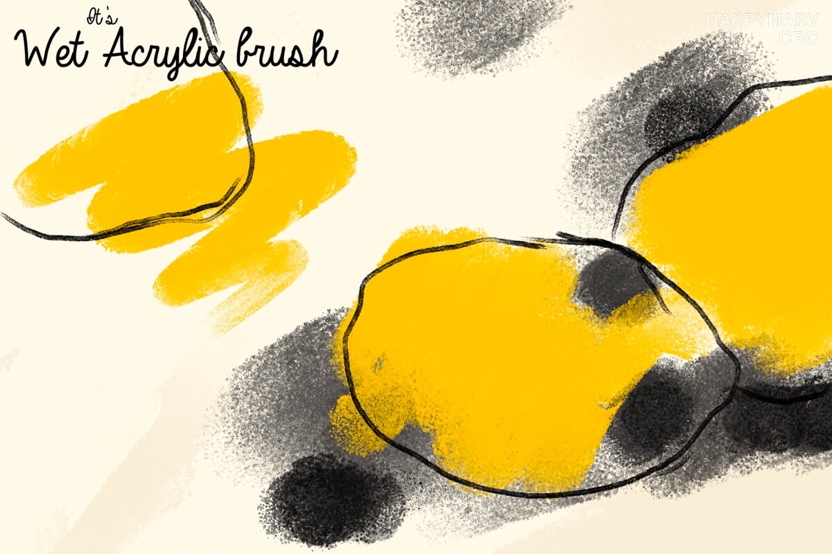 Wet Acrylic Brush preview 2